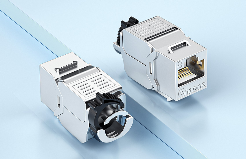 锌合金免打网络模块